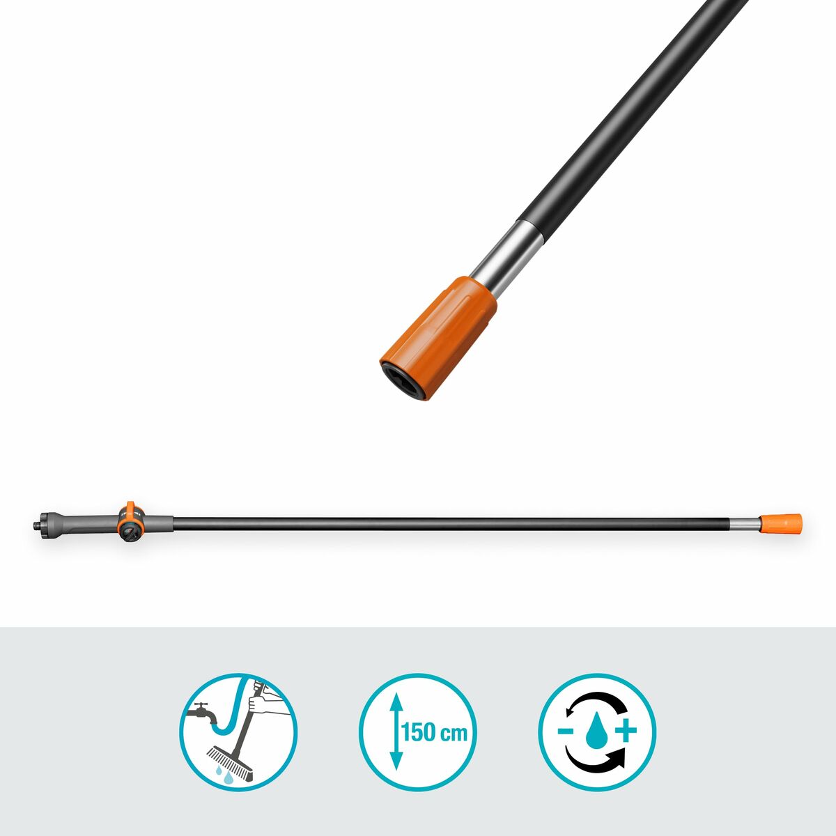Erstatningshåndtak Gardena 18802-20 150 cm Cleansystem